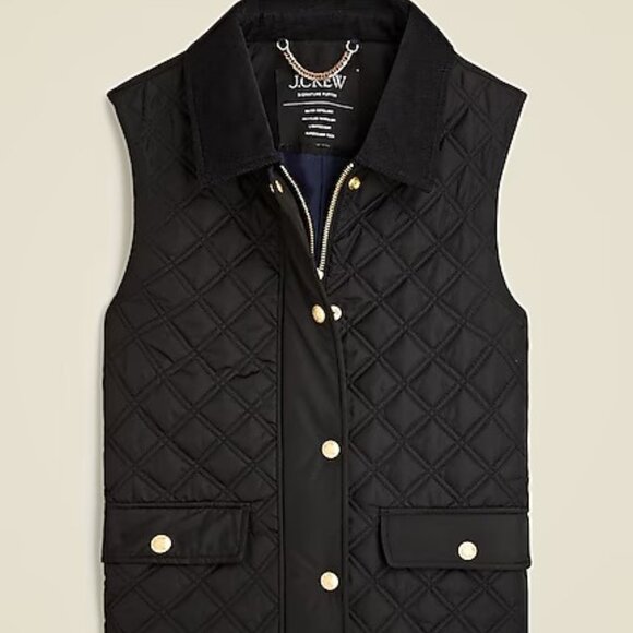 J. Crew Quilted Barn Vest, Size Small - Picture 1 of 3